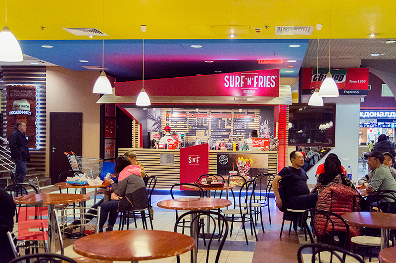 Островная стойка для кафе «Surf n' FRIES»