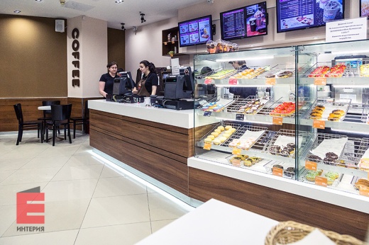 Барная стойка "Dunkin Donuts". ТЦ Охотный Ряд